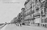 carte postale ancienne de Wenduyne Hôtel Pauwels et Digue