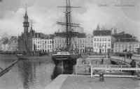carte postale ancienne de Ostende Maison du Pilotage