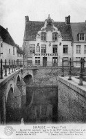 carte postale ancienne de Dixmude Vieux Pont