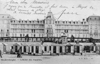 carte postale ancienne de Blankenberge L'Hôtel des Familles