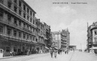 carte postale ancienne de Knokke Grand Hôtel Central