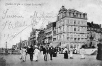 carte postale ancienne de Blankenberge L'Hôtel Continental