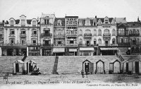 carte postale ancienne de Heyst Digue Centrale - Hôtel du Lion d'Or