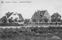 carte postale ancienne de Le Zoute Le Sentier Flamand