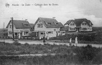 carte postale ancienne de Le Zoute Cottages dans les Dunes