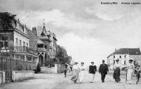 carte postale ancienne de Knokke Avenue Lippens