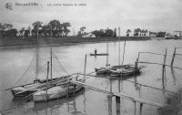 carte postale ancienne de Nieuport Les petites barques de pêche (Nieuport-Ville)