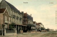 carte postale ancienne de Knokke La route