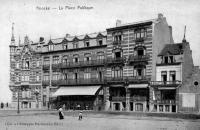 carte postale ancienne de Knokke La Place Publique