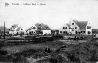 carte postale ancienne de Knokke Cottages dans les dunes