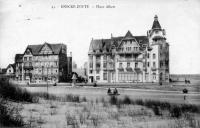 carte postale ancienne de Le Zoute Place Albert