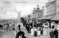 carte postale ancienne de Blankenberge La Digue et l'hôtel Goddéris