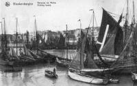 carte postale ancienne de Blankenberge Barques de pêche