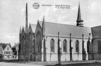 carte postale ancienne de Nieuport Eglise Notre-Dame