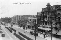 carte postale ancienne de Knokke L'avenue Lippens