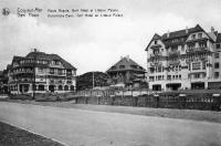 carte postale ancienne de Le Coq Route Royale, Golf Hôtel et Littoral Palace