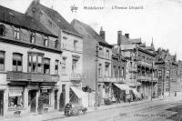 carte postale ancienne de Middelkerke L'avenue Léopold