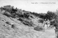 carte postale ancienne de Heyst L'observatoire et les dunes