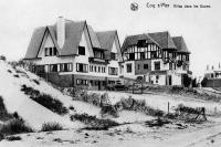 carte postale ancienne de Le Coq Villas dans les Dunes