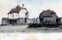 carte postale ancienne de Westende Groupe de Cottages