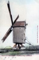 carte postale ancienne de Westende Moulin au village de Westende