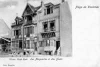 carte postale ancienne de Westende Villas : Onze Rust, Les Marguerites et Les Bluets