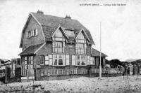 carte postale ancienne de Nieuport Cottage dans les dunes