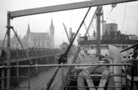 Anvers Départ d'un bateau de la Compagnie maritime Belge pour le Congo