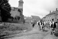  Rue de Mallais -  Le troupeau de vaches en route vers les prés