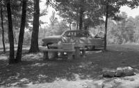 U.S.A. Ford sedan 1952 - Halte Pic-nic