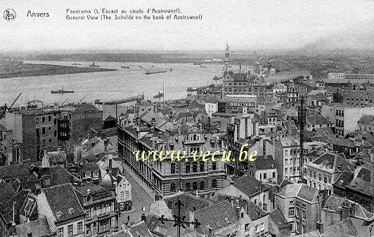 postkaart van Antwerpen Panorama (l'Escaut au coude d'Austruweel)