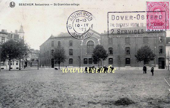 ancienne carte postale de Berchem St-Stanislas college