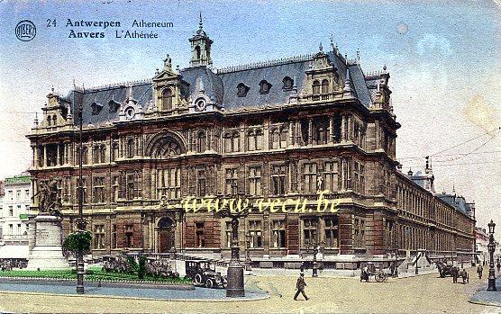 postkaart van Antwerpen L'Athénée