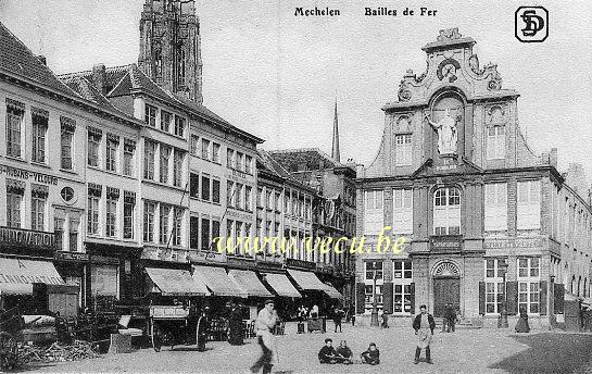 ancienne carte postale de Malines Bailles de Fer