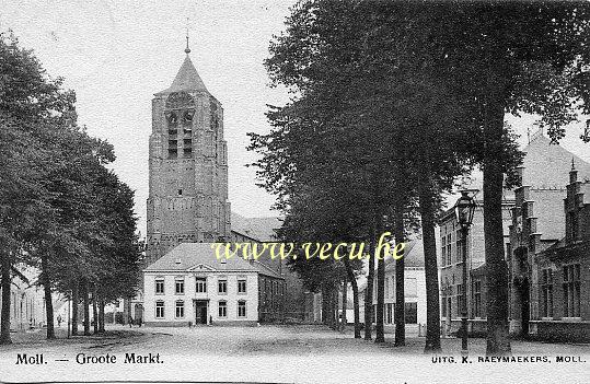 ancienne carte postale de Mol Groote Markt