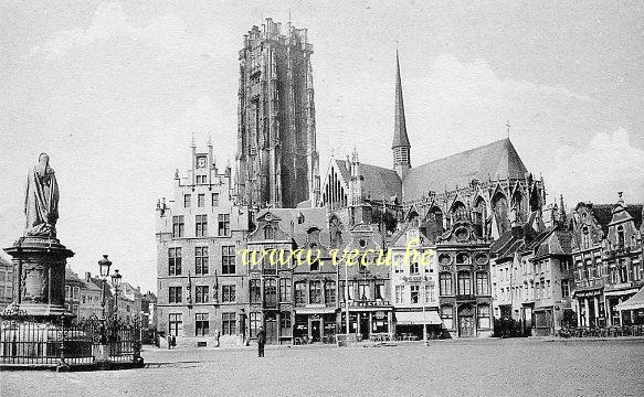 ancienne carte postale de Malines Grand'Place