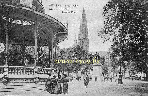 postkaart van Antwerpen Groen Plaats