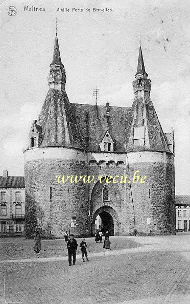 postkaart van Mechelen Brusselpoort