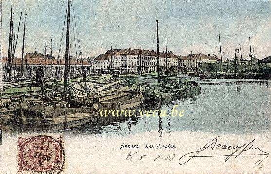 postkaart van Antwerpen Les Bassins