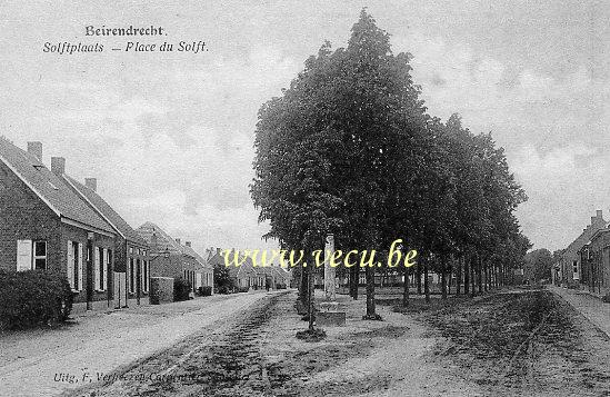 ancienne carte postale de Berendrecht Place du Solft