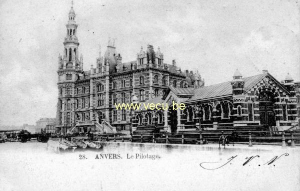 postkaart van Antwerpen Le Pilotage