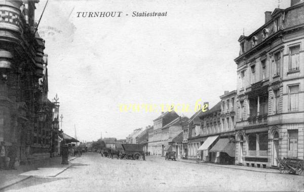 postkaart van Turnhout Statiestraat