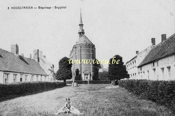 ancienne carte postale de Hoogstraten Béguinage