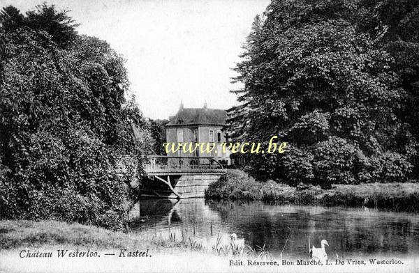 ancienne carte postale de Westerlo Château