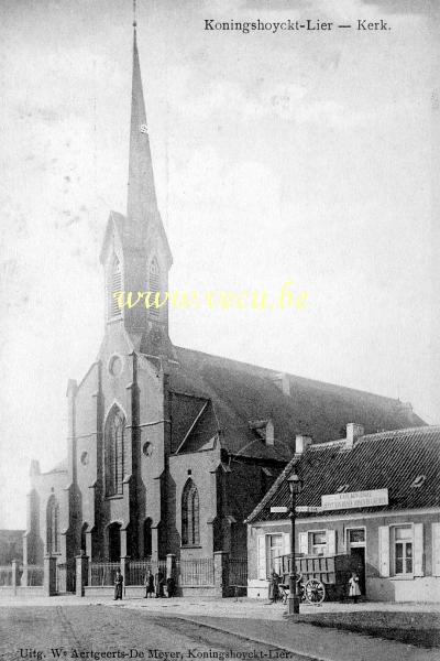 ancienne carte postale de Lierre Koningshooikt- Lierre   Eglise