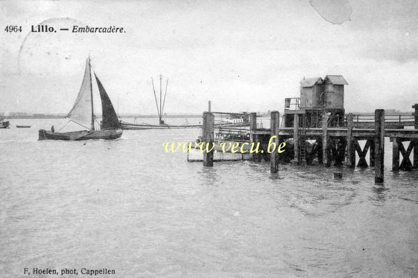 ancienne carte postale de Berendrecht Lillo  -  Embarcadère