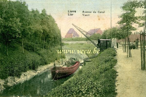 ancienne carte postale de Lierre Avenue du Canal