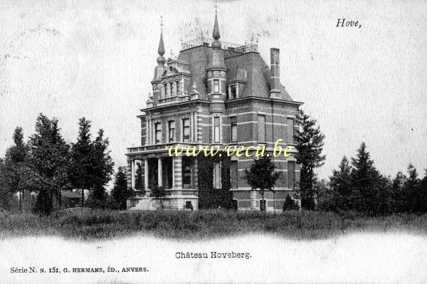 ancienne carte postale de Hove Château Hoveberg