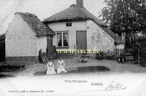 ancienne carte postale de Kontich Villa Philippina