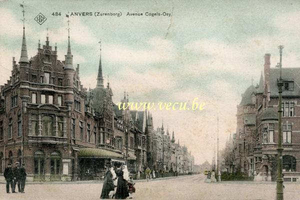 ancienne carte postale de Anvers Avenue Cogels-Osy